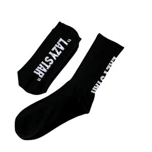 Lazy Star Black Socks for Men